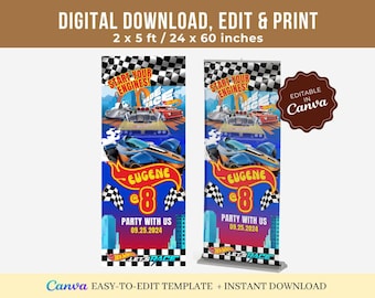 Download immediato di banner stampabile per feste di