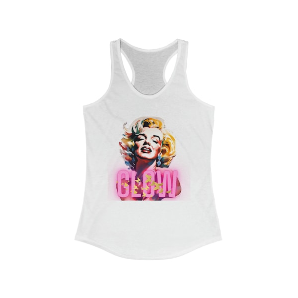 Glow Pink Marilyn Tank Women Cute Top