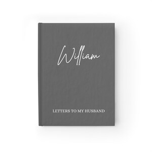 Cartas al marido Diario Regalo de él Regalo personalizado / Nombre personalizado