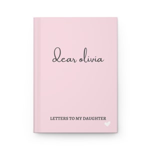 Diario personalizado de cartas a mi hija: Futura mamá, tapa dura mate n.° 104