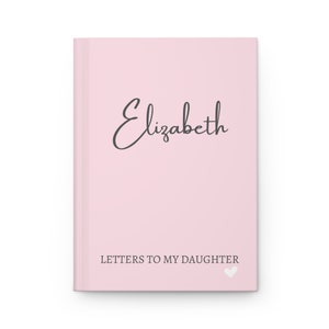 Cartas personalizadas a mi hija Diario Mamá para ser Diario de tapa dura Nombre personalizado mate