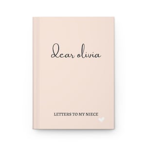 Sobrina Diario de tapa dura Mate Cartas a mi sobrina de tía Notebook