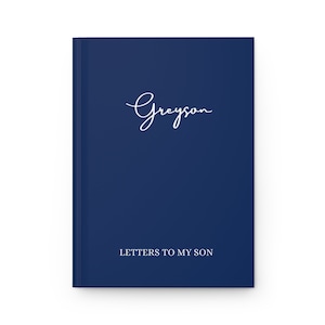 Cartas a mi hijo Diario de tapa dura Regalo mate para el nuevo libro de memoria de regalo de papá mamá
