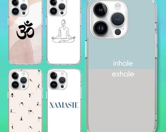 Yoga word minimal line art Phone case for iPhone 18 17 16 15 14 pro,for S25 S24 S23 S22 ultra A73 A56 A56 A34 A15, for Google Pixel 10 9 8
