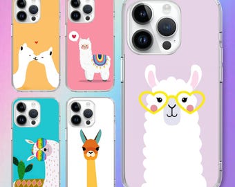 Cute Llama horse drawing anime pic animal Phone case for iPhone 18 17 16 15 14 pro, for S25 S24 S23 S22 ultra A73, for Google Pixel 10 9 8