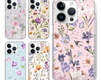 Flower brush painting nature Phone case for iPhone 18 17 16 15 14 pro, for S25 S24 S23 S22 ultra A73 A56 A15, for Google Pixel 10 9 8