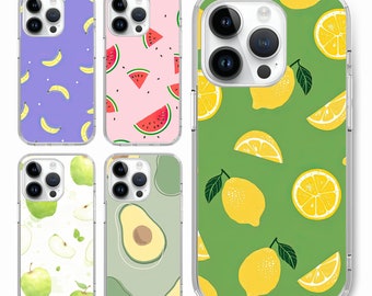 Fruit pattern lemon banana apple Phone case for iPhone 18 17 16 15 14, for S25 S24 S23 S22 ultra A73 A56 A36 A15, for Pixel 10 9 8
