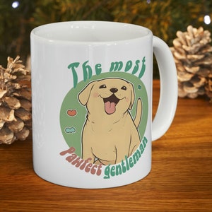 Pawfect Puppy Labrador Lover Gift Mug, Pawfect Painting on Ceramic Mug, Kawaii Labrador Gift Mug, Cute Labrador Cartoon Mug