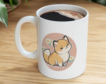 Cute Shiba Inu Lover Gift Ceramic Mug, Doggo Shiba Inu Mug, Cute Shiba Inu Cartoon Mug, Cute Fox Mug, Doggo Drinks
