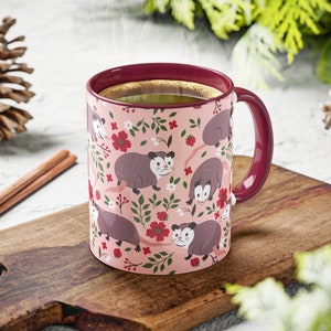 Possum Opossum Mug, Possum Lover Gift, Cute Opossum Mug Coffee Cup Gift, Cute Mug Gift, Handle Coffee Tea Mug, Wild Animal Mug, Funny Possum