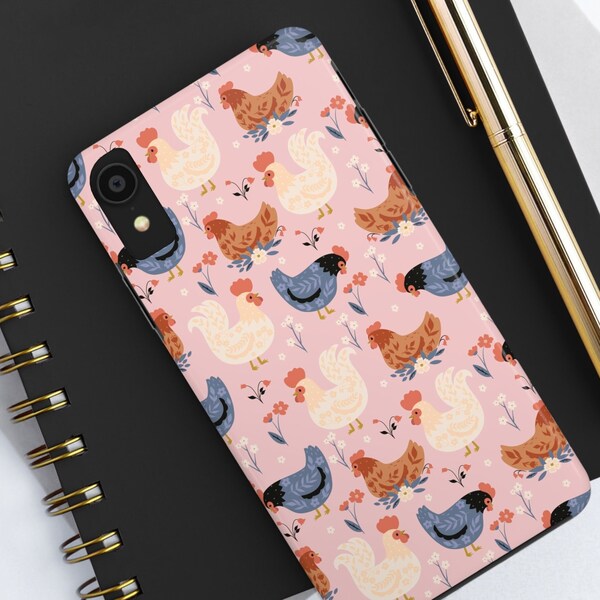 Chicken Phone Cases for iPhone and Samsung in Fun Animal Designs
