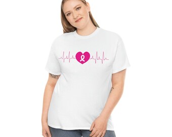 Breast Cancer - Pink - Unisex Heavy Cotton Tee