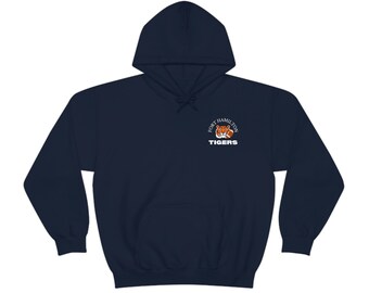 Tiger Football Front and Back - Unisex Heavy Blend Hooded Sweatshirt