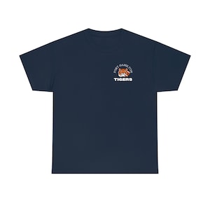 Tiger Football - front and back - Unisex Heavy Cotton Tee