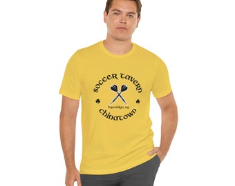 Soccer Tavern Darts Unisex Jersey Short Sleeve Tee