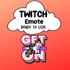 Lustiges Twitch Emote | Discord Emote | Einhorn Emote | Einhorn Poop | Twitch Emote für Luftschlangen - Statischer Text Emote - Text Emote