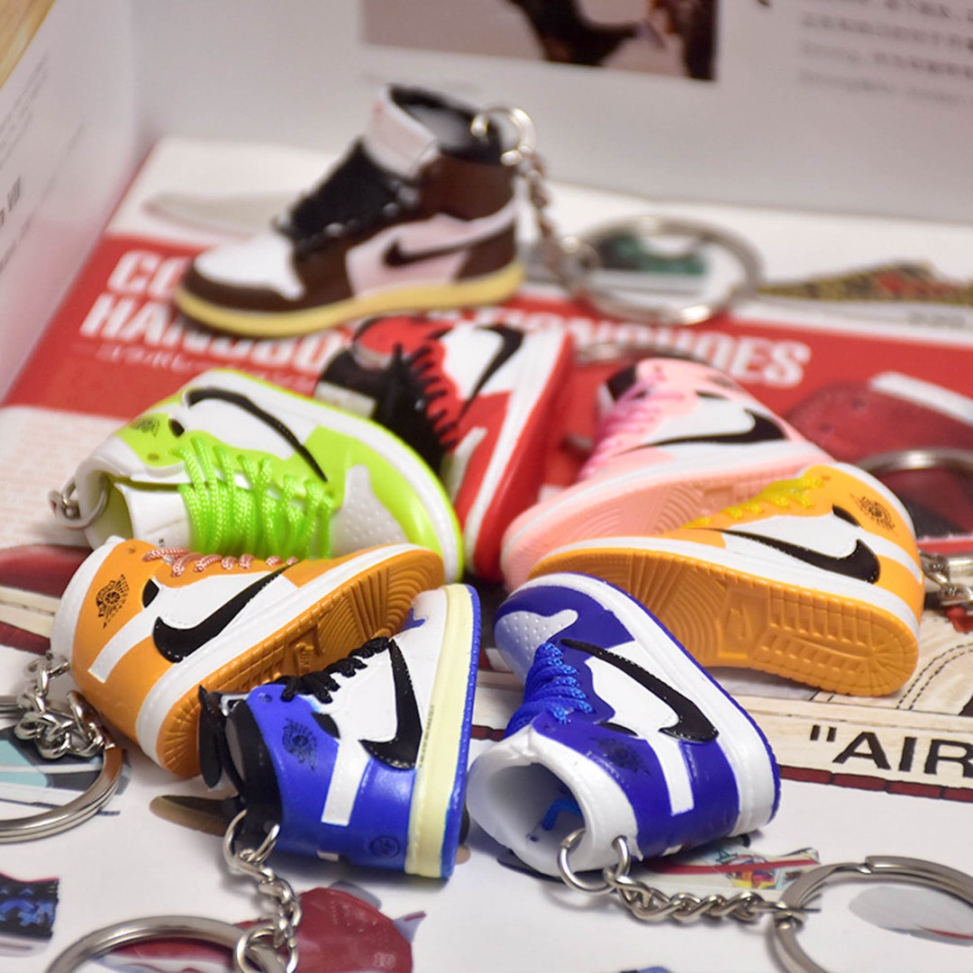 Aj 3D Jordan Sneaker Keychain Gift for Him Etsy