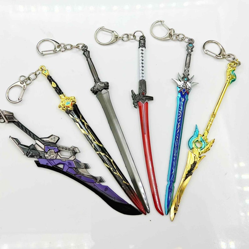 Honkai Star Rail HSR Weapon Keychains Star Rail Blades Sword Etsy