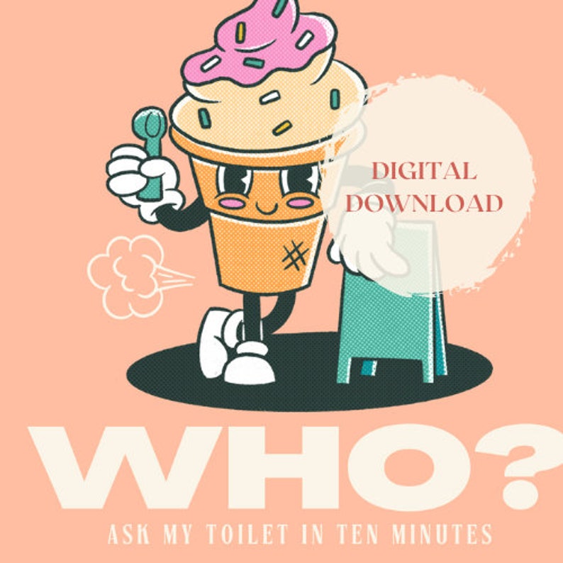 Ice Cream Lactose Intolerant Wall Art Digital Wall Art Etsy