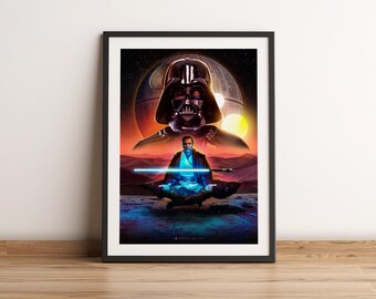 Obi-Wan Kenobi Star Wars Kunstdruck: Darth Vader Wall Decor