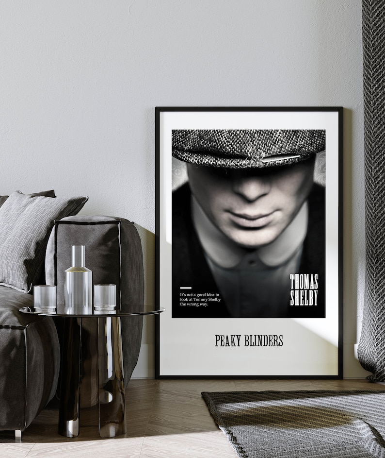Peaky Blinders Tommy Shelby Wall Décor Canvas Print Ready To Hang 22 X 16 Inch