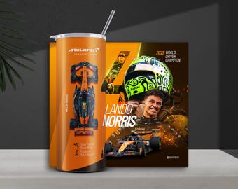 McLaren F1 Tumbler Wrap: 2025 Champion LN #4 (Digital nedladdning 9,5x8,35")