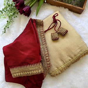 Tissue silk Saree With Stitched Blouse Saree, Saree For USA Women,Net Saree, Sequence Saree,Stylist Saree, Transparent Saree, Designer Saree image 5