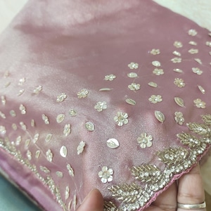 Exclusive Designer Handwork Soft light weight Golden Tissue Saree With Heavy Stiched Blouse Wedding | Ready To Wear|Saree For Women USA