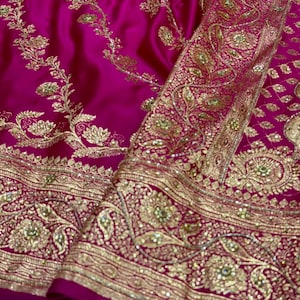 Pink banarasi saree,jari work,Bridal Banarasi Saree, Authentic Banarasi Saree, katan Banarasir,Sarees For Women USA, Handwoven Saree