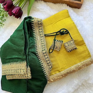 Tissue silk Saree With Stitched Blouse Saree, Saree For USA Women,Net Saree, Sequence Saree,Stylist Saree, Transparent Saree, Designer Saree image 6