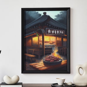 Digitaler Kunstdruck von koreanischen Grill | Druck zu Hause | Wandkunst | DRUCKBARE Wandkunst | Digitaldruck | Instant Art