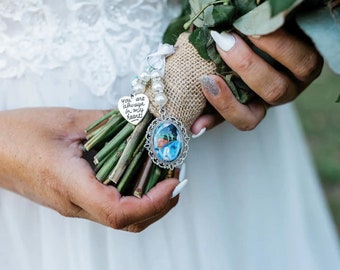 Bouquet Photo Charms perfect to remember your lost loved ones on your special day.