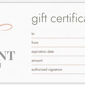 Gift Voucher / Gift Certificate