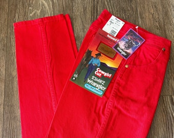 Vintage Women’s Wrangler Checotah RED Jeans NWT Size 5