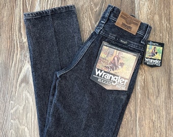 Vintage Wrangler Rugged Wear black Jeans NWT, Boy's 12 Slim.
