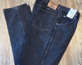 Vintage Wrangler Black Jeans - Rugged Wear - 34x32 - Made in USA