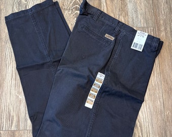 Vintage Wrangler Black Cotton Slacks - New with Tags 34x32