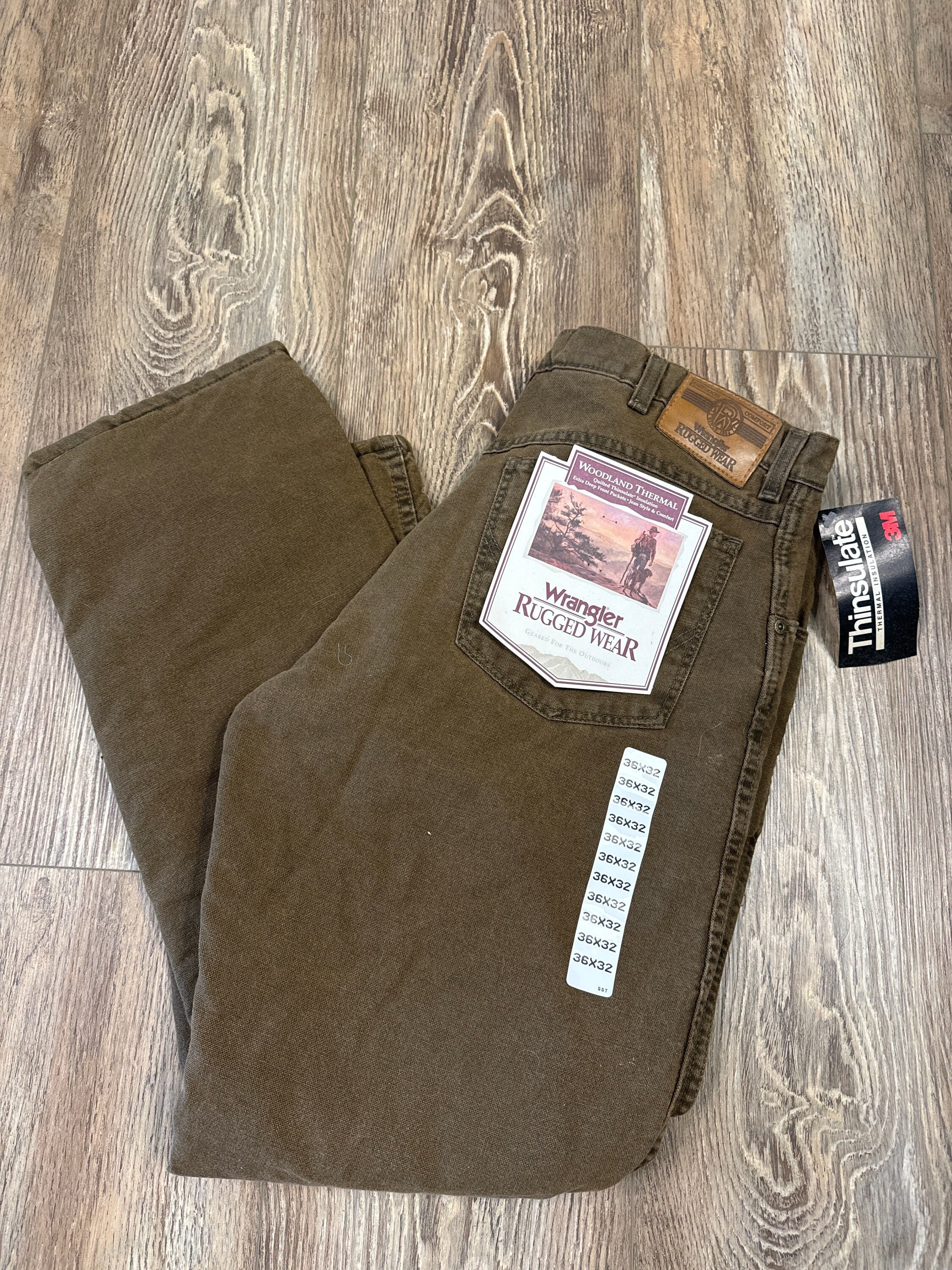 Wrangler Rugged Wear Woodland Thermal Men's Vintage Insulated