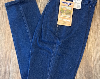 Vintage Wrangler Silverlake Jeans: Women's Blue Denim, Size 9/10, 36" Length