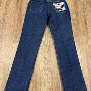 Vintage Wrangler Blue Stone Washed Denim Jeans: Men's, 34x34 NWT Bild 11