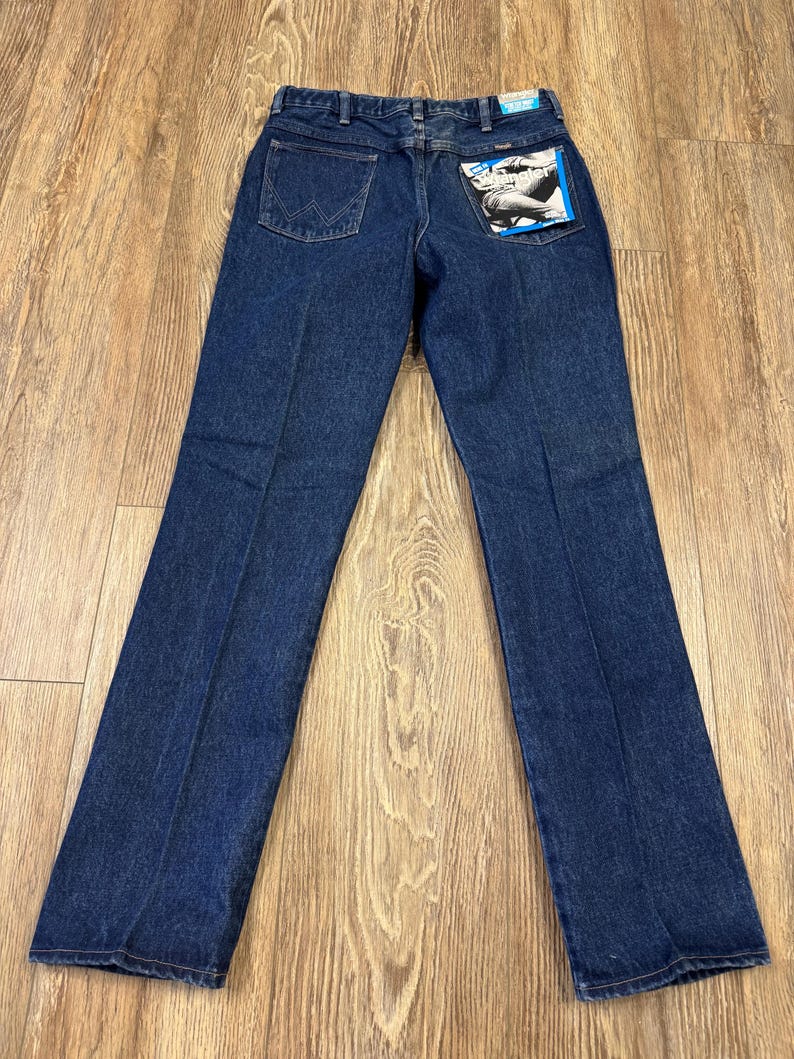 Vintage Wrangler Blue Stone Washed Denim Jeans: Men's, 34x34 NWT Bild 11