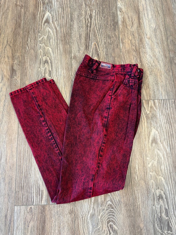 Vintage Wrangler RED and Navy wash Silver Lake Wom