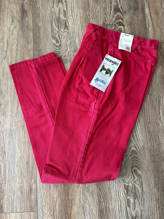 NWT Wrangler Vintage Women's Silverlake RED Jeans 