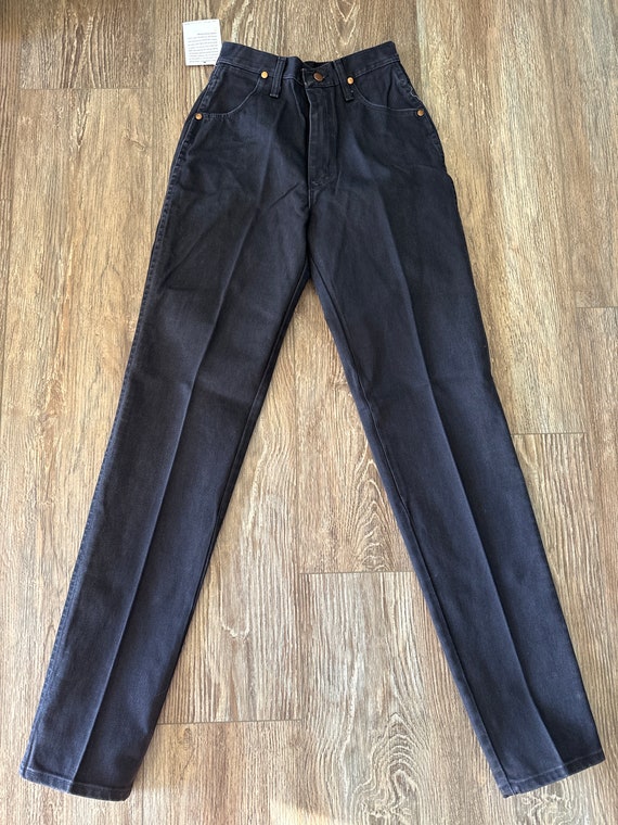 Vintage Women’s Wrangler Checotah BLACK Jeans NWT… - image 4