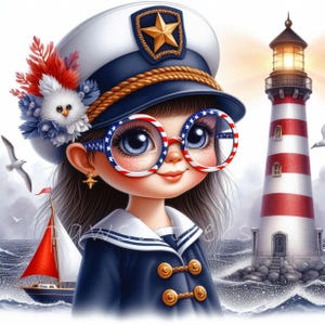 Bundle de cliparts gnome patriotique, fierté américaine du 4 juillet, JPG du 4 juillet, jour des anciens combattants, gnomes américains du Memorial Day, usage commercial gratuit