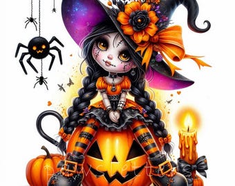 Halloween Voodoo Dolls | Set of 10 | High Quality 300 DPI JPEGs | Cute Spooky Dolls Graphics | Halloween Crafts | Printables, Commercial Use