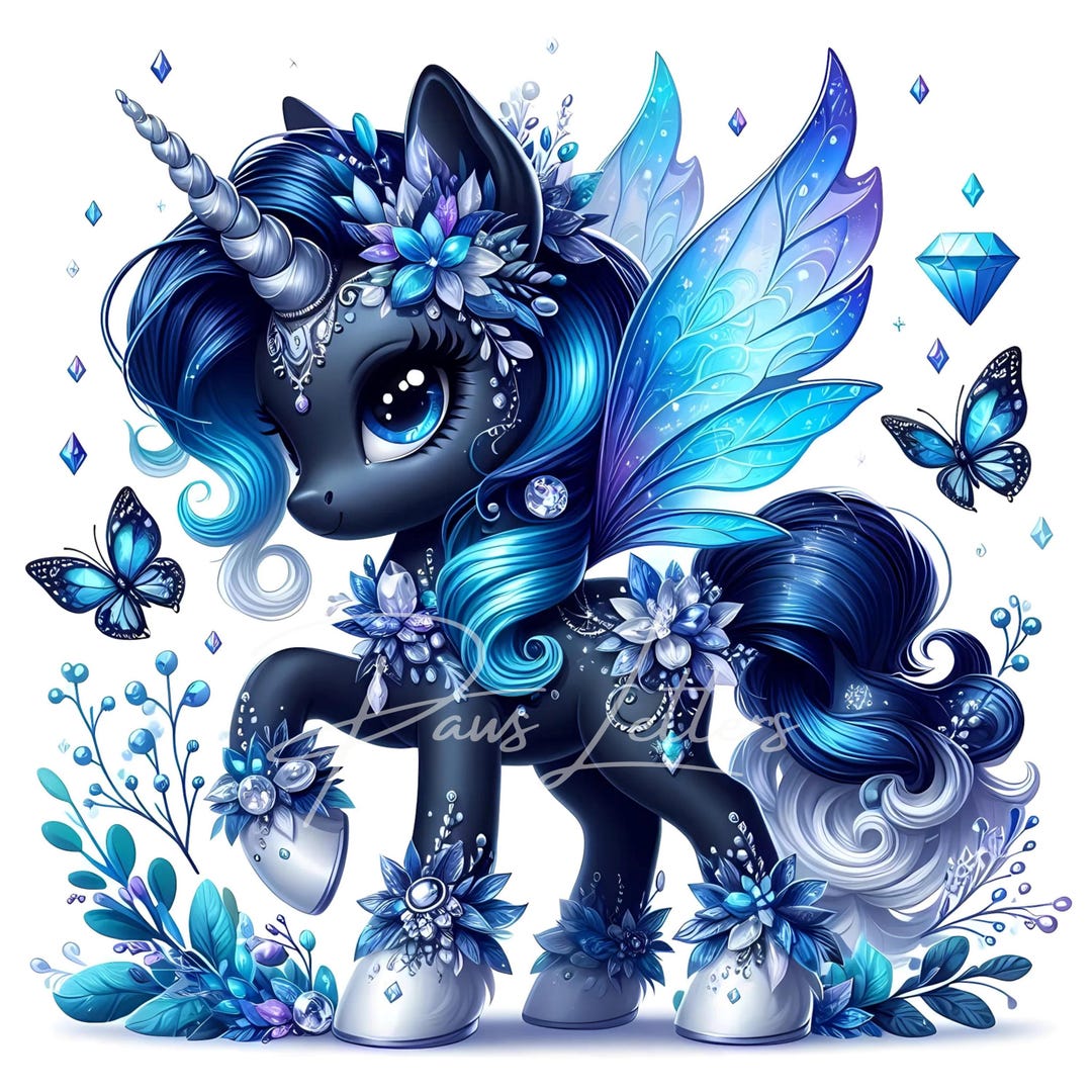 Watercolor Baby Unicorn Clipart 10 High Res Watercolor Jpgs Floral ...