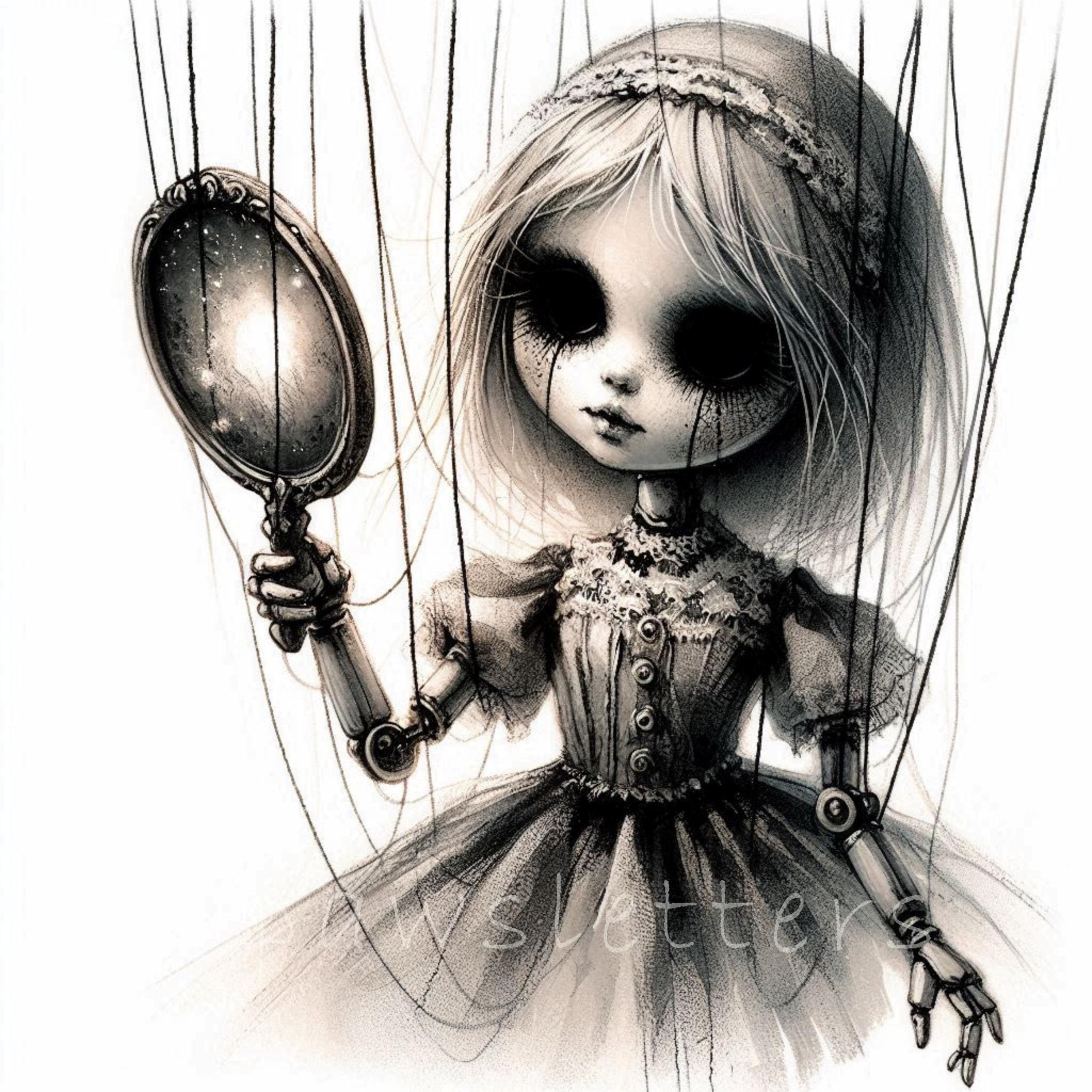 Haunted Marionette Doll | Set of 10 | High Quality 300 DPI