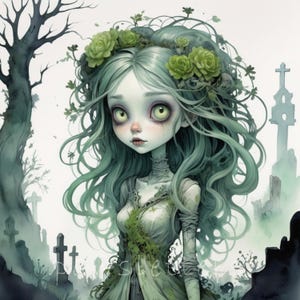 Gothic Vintage Creepy Dolls JPG Clipart Bundle Gothic Spooky Clipart Commercial Use Instant Download Paper Crafts Junk Journal Scrapbooking