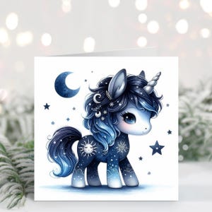Winter Solstice Unicorn Clip Art 10 High Res Watercolor Jpgs for Junk ...
